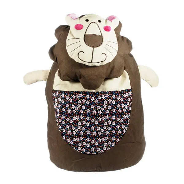 [Smile Lion] 100% Cotton Fabric Art School Backpack / Outdoor Backpack Doba