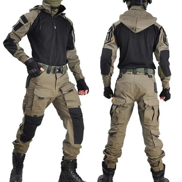 Outdoor Suits Airsoft Paintball Military Clothing Combat Uniform With Pads Camping T Shirt MenTactical Army Outfit Cargo Pants Awesome Markeplace