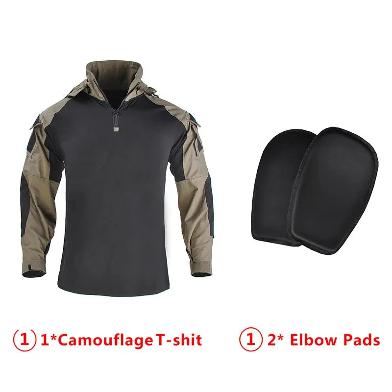 Outdoor Suits Airsoft Paintball Military Clothing Combat Uniform With Pads Camping T Shirt MenTactical Army Outfit Cargo Pants Awesome Markeplace