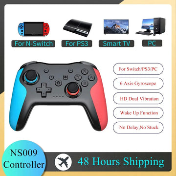 YLW NS009 Bluetooth Gamepad for Nintendo Switch/PS3/PC - Dual Vibration Joystick" Awesome Markeplace