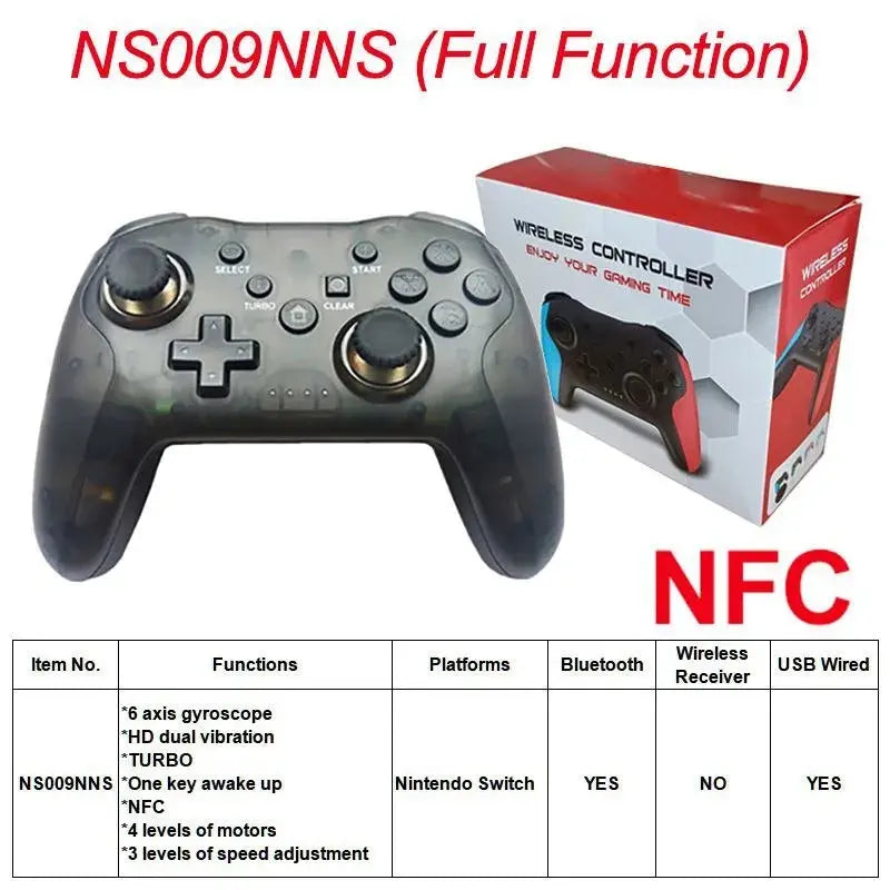 YLW NS009 Bluetooth Gamepad for Nintendo Switch/PS3/PC - Dual Vibration Joystick" Awesome Markeplace