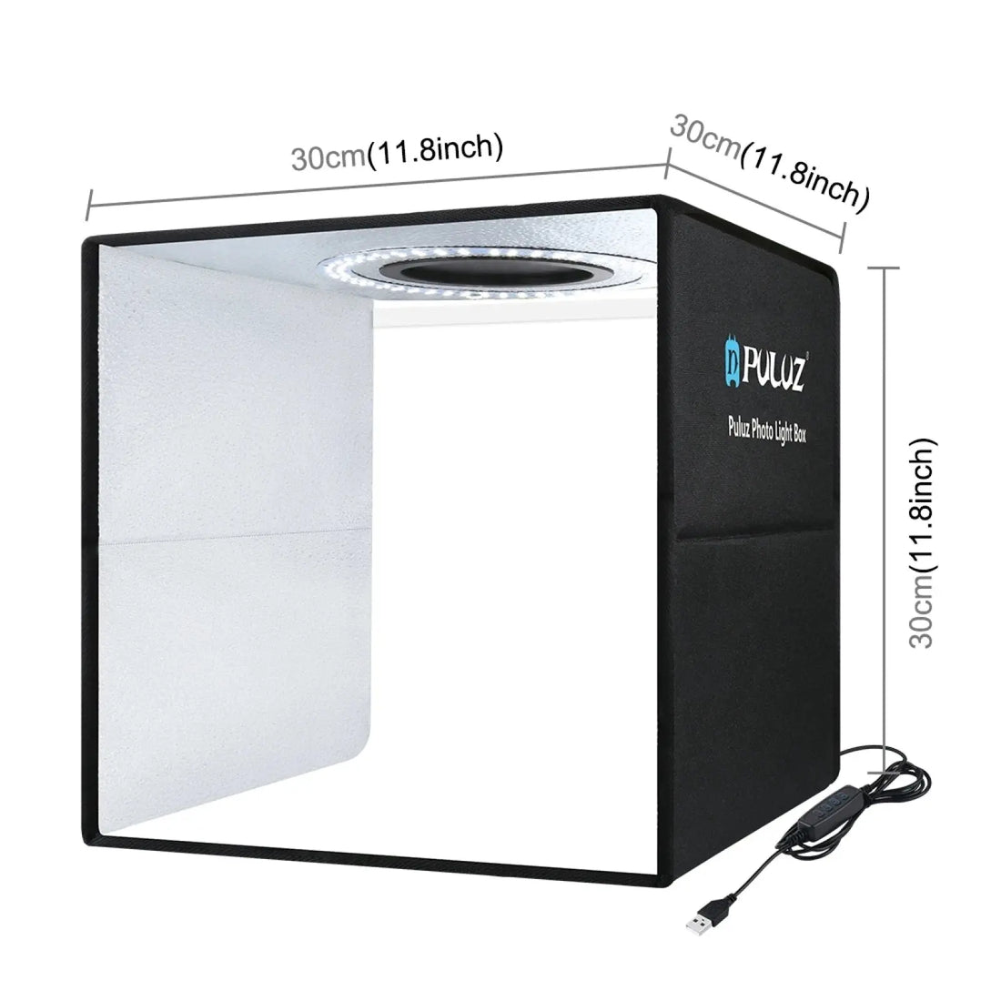 PULUZ Photo Studio Box 25 30 40cm Photo Light Box Foldable Photography Ring LED Panel Box Shooting Tent Box Kit With 6 12 Colors Awesome Markeplace