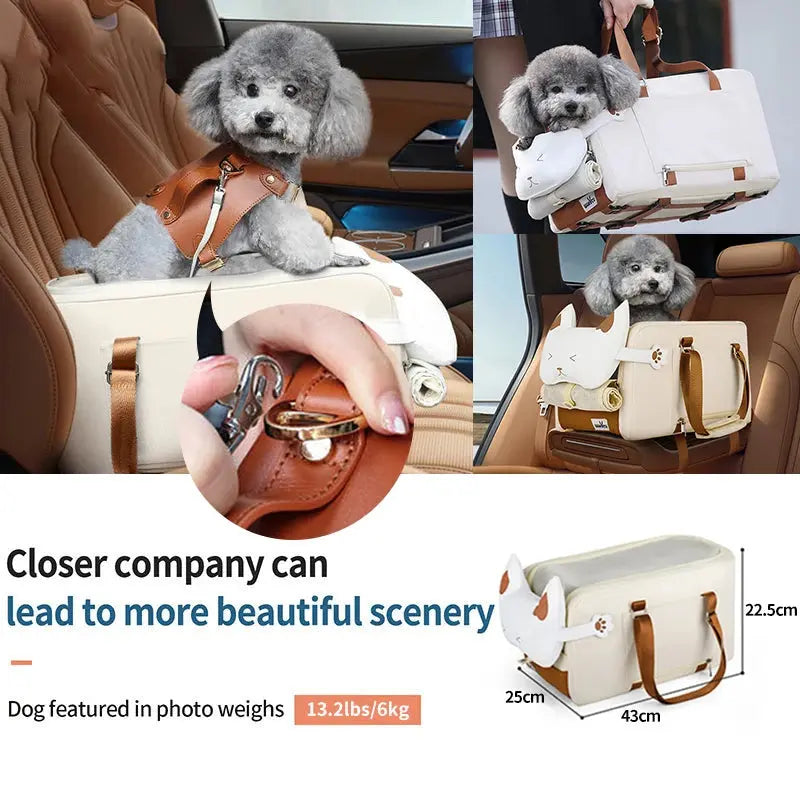 Portable Travel Dog Car Seat Central Control Car Safety Pet Seat For Small Dogs Yorkshire Teddy Transport Dog Carrier Protector Awesome Marketplace