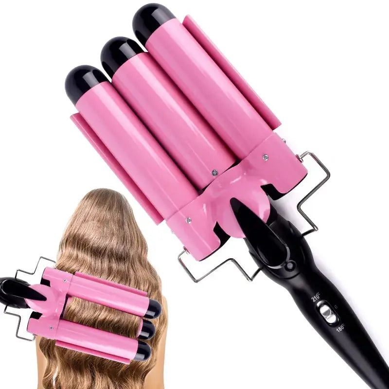 Professional Hair Curling Iron Ceramic Triple Barrel Hair Curler Irons Hair Wave Waver Styling Tools Hair Styler Wand Awesome Markeplace