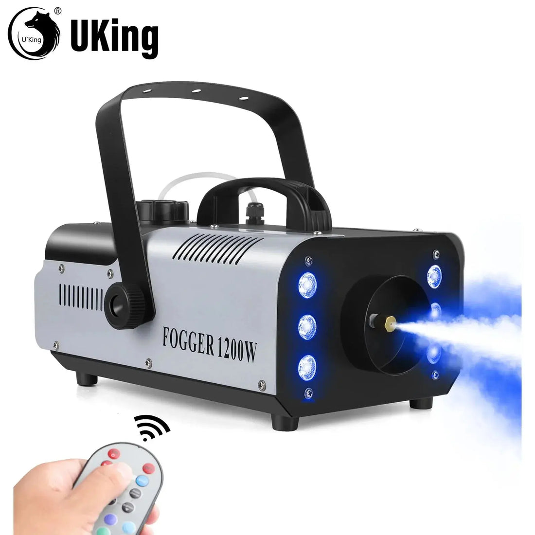 RGB Stage Effect Smoke Machine Colorful LED Lighting Remote Fogger Ejector Disco Fog Machine for Concert DJ Party Christmas Awesome Marketplace