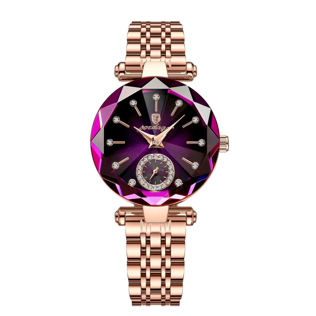 POEDAGAR Watch for Women Luxury Jewelry Design Rose Gold Steel Quartz Awesome Markeplace