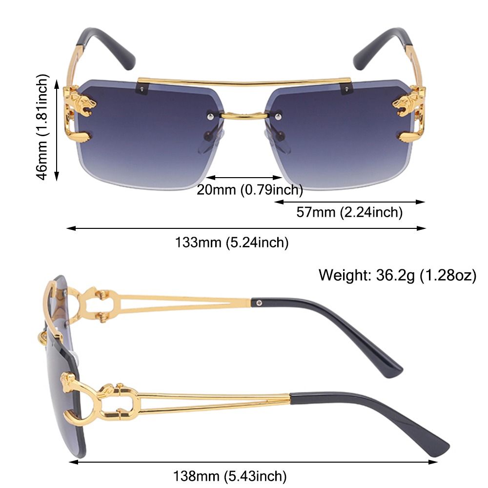 Outdoor Cycling Sunglasses Women UV400 Retro Rimless Awesome Markeplace