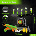 Shooting Targets for Nerf Guns Shooting Game Glow in The Dark Floating Ball Target Practice Toys for Kids Boys Hover Shot 1 Blaster Toy Gun 10 Soft Foam Balls 3 Darts Gift Doba