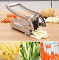 Stainless Steel French Fries and Potato Cutter with 2 Different Blades Yellow Pandora