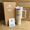 Stanley Insulated Tumbler - 30oz/40oz Stainless Steel Coffee Tumbler with Lid, Straws & Handle - Awesome Marketplace