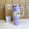 Stanley Insulated Tumbler - 30oz/40oz Stainless Steel Coffee Tumbler with Lid, Straws & Handle - Awesome Marketplace