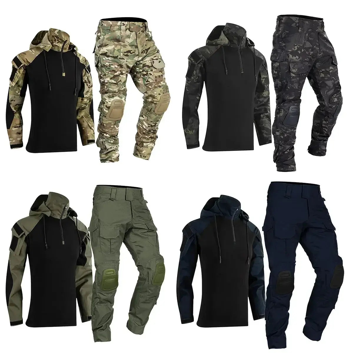 Suit Pads Army Airsoft Shirts Multicam Uniform Pants Combat Tactical Knee Cargo Work Paintball Clothing Camouflage Military Awesome Markeplace