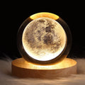 USB LED Galaxy Crystal Ball Table Lamp: 3D Planet Moon Night Light Awesome Markeplace