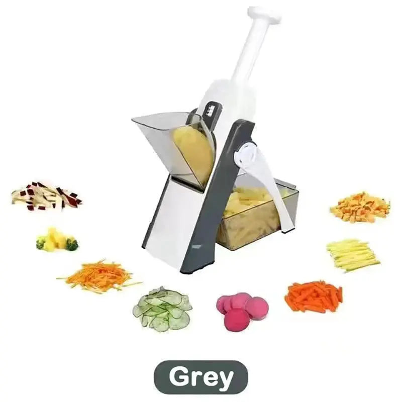 Vegetable Chopper - Spiralizer Vegetable Slicer - Onion Chopper with Container - Pro Food Chopper - Slicer Dicer Cutter - (4 in 1) - Awesome Markeplace