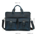 Vintage Men's Genuine Leather Briefcase Leather Laptop Bag  Business Travel Bag Awesome Markeplace