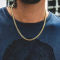 Vnox Cuban Chain Necklace for Men Women,Basic Punk Stainless Steel Curb Link Chain Chokers,Vintage Gold Color Solid Metal Collar Awesome Markeplace