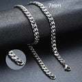 Vnox Unisex Punk Cuban Chain Necklace Stainless Steel Curb Link Choker - Awesome Marketplace