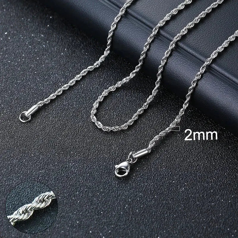 Vnox Unisex Punk Cuban Chain Necklace Stainless Steel Curb Link Choker - Awesome Marketplace