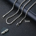 Vnox Unisex Punk Cuban Chain Necklace Stainless Steel Curb Link Choker - Awesome Marketplace