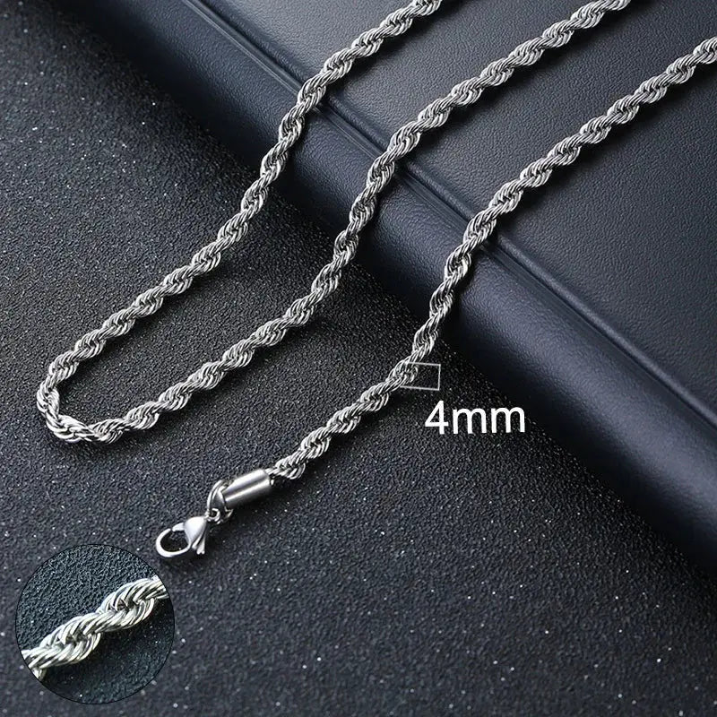 Vnox Unisex Punk Cuban Chain Necklace Stainless Steel Curb Link Choker - Awesome Marketplace