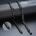 Vnox Unisex Punk Cuban Chain Necklace Stainless Steel Curb Link Choker - Awesome Marketplace