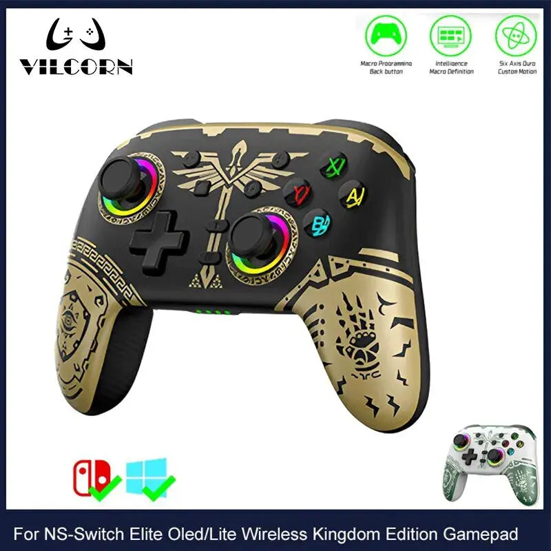 Wireless Pro Switch Elite BT Controller - Nintendo Switch, PC, 6-Axis Joystick Awesome Markeplace