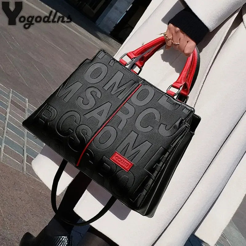 Women Ladies Luxury Designer Tote Handbag Female PU Leather  Large Capacity Travel Shoulder Bag Sac Awesome Markeplace