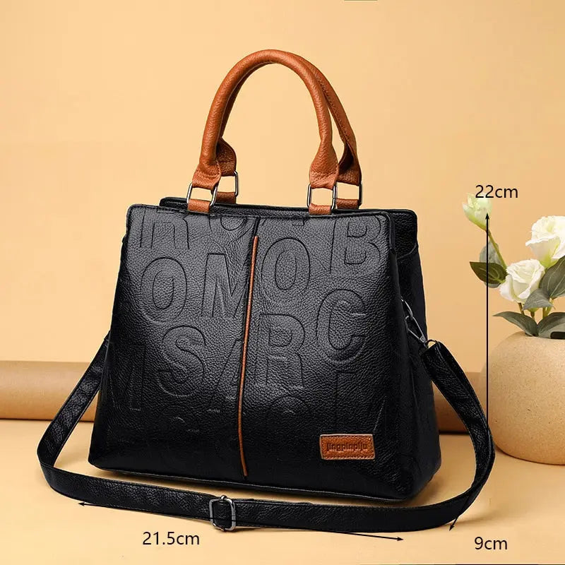 Women Ladies Luxury Designer Tote Handbag Female PU Leather  Large Capacity Travel Shoulder Bag Sac Awesome Markeplace