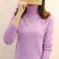 Women's Sweater Turtleneck Pullovers Autumn Winter Long Sleeves sweater - Awesome Markeplace