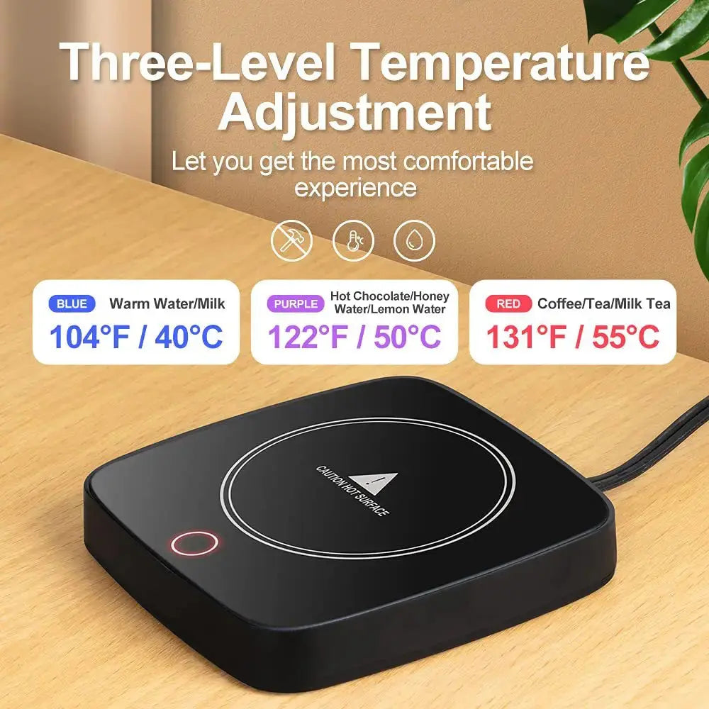 Xiaomi Coffee Mug Warmer Cup Heater 3 Gear Temperatures Beverage Cup Warmer Heating Coaster Plate Pad - Awesome Markeplace
