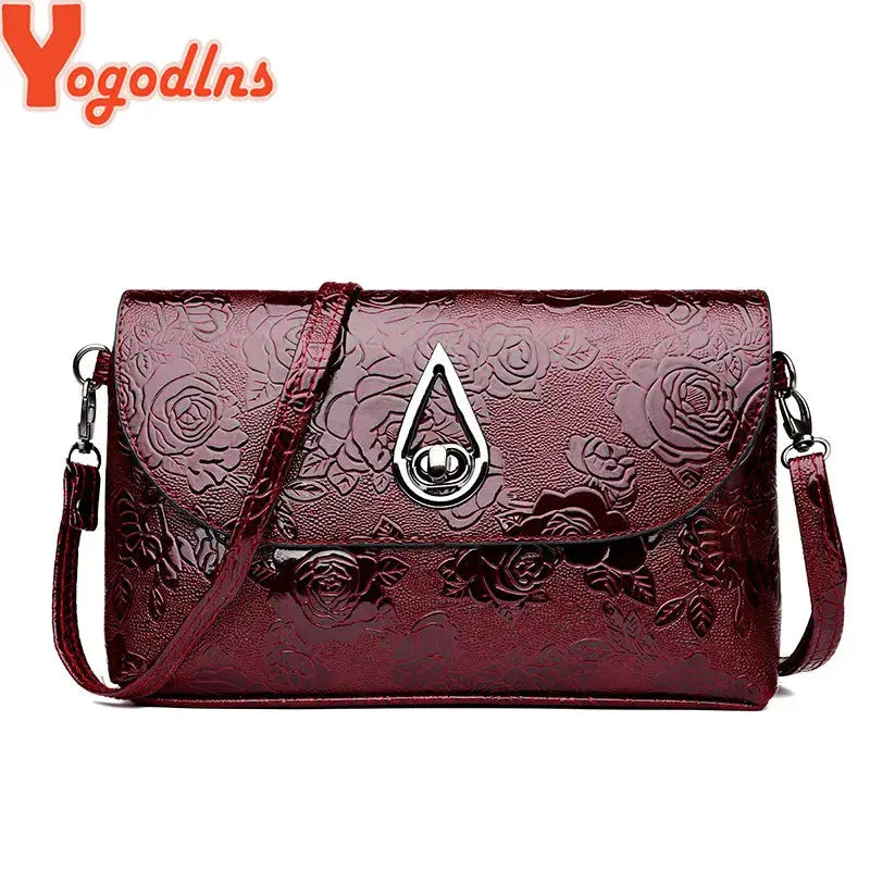 Yogodlns Luxury Designer Flower Embossed  Envelope Shoulder Bag Awesome Markeplace