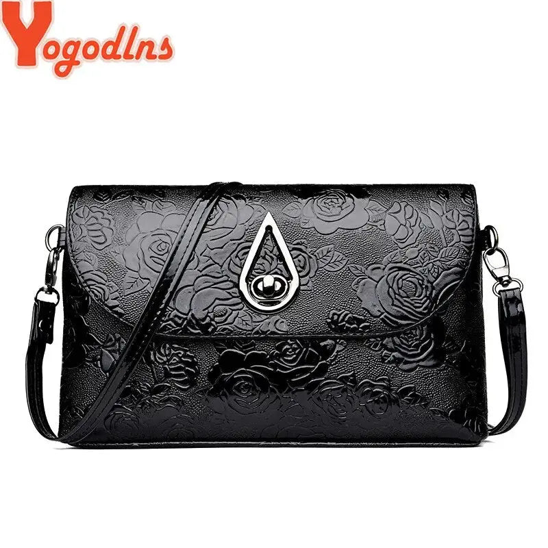 Yogodlns Luxury Designer Flower Embossed  Envelope Shoulder Bag Awesome Markeplace