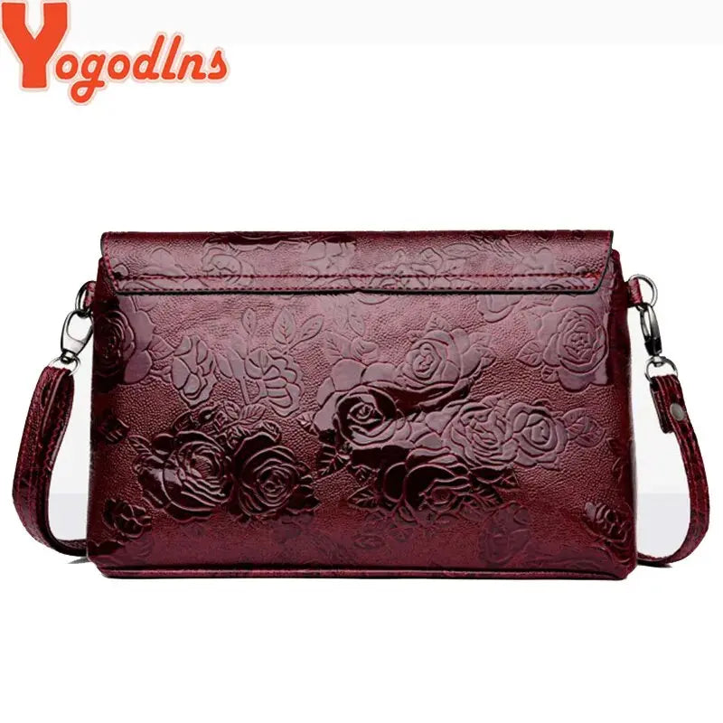 Yogodlns Luxury Designer Flower Embossed  Envelope Shoulder Bag Awesome Markeplace