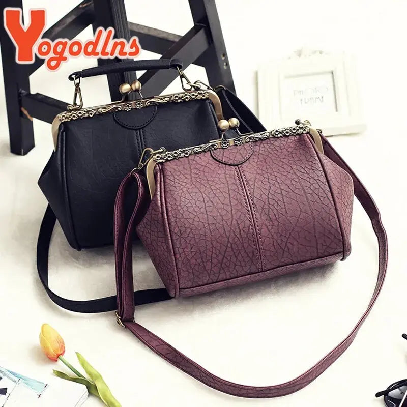 Yogodlns Retro PU Crossbody Bag Awesome Markeplace