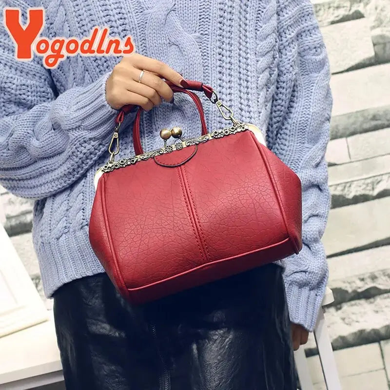 Yogodlns Retro PU Crossbody Bag Awesome Markeplace