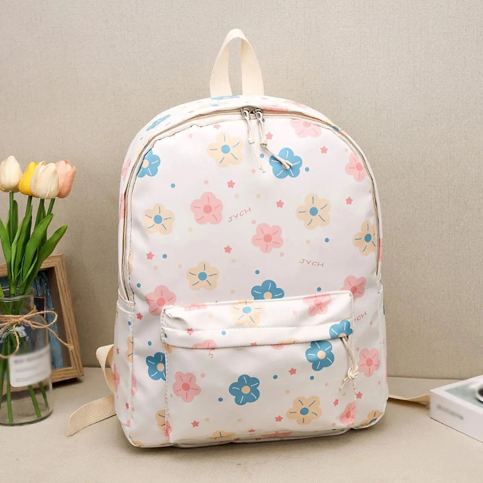 Youth School Backpacks - Floral Printed Laptop Daypack for Girls | New Semester Bags - Awesome Marketplace