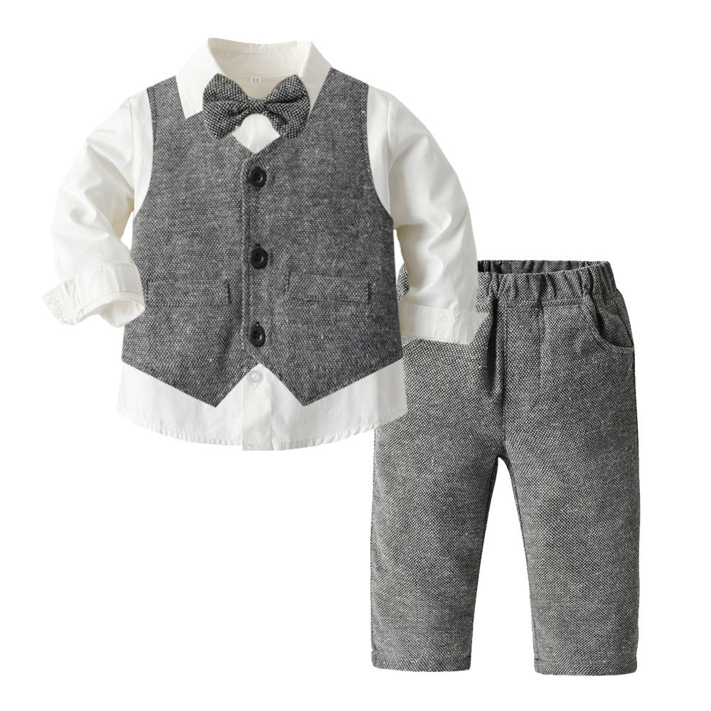 Boys Autumn Suit Three-piece Set