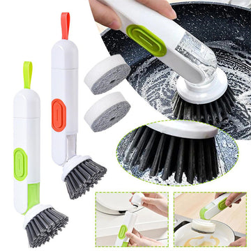 Long-Handle Liquid-Filled Cleaning Brush