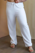 Active Usa Plus Size Elastic Waist Wide Leg Pants Trendsi