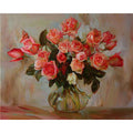 Adult Digital Oil Painting Kit Flowers & Butterflies in Vases DIY Art - Awesome Marketplace