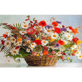 Adult Digital Oil Painting Kit Flowers & Butterflies in Vases DIY Art - Awesome Marketplace