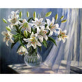 Adult Digital Oil Painting Kit Flowers & Butterflies in Vases DIY Art - Awesome Marketplace