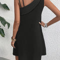 Asymmetric One-shoulder Sleeveless Sling Dress - Awesome Marketplace