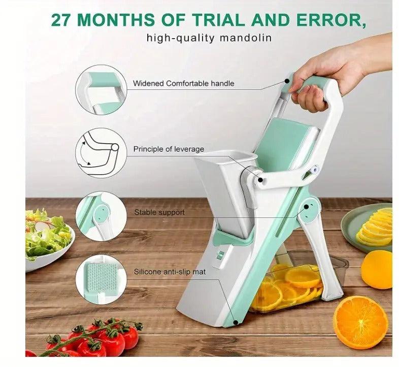 5-in-1 Professional Food Slicer with Container