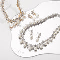 Baroque Alloy Necklace And Earrings Elegant Fashion All-match Bridal Formal Formal Dress Jewelry Suit - Awesome Marketplace