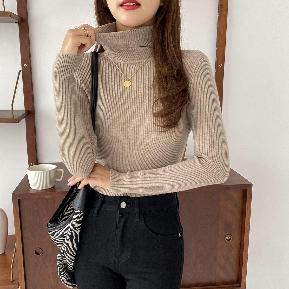 Basic All-matching Thickened Sweater Turtleneck - Awesome Marketplace