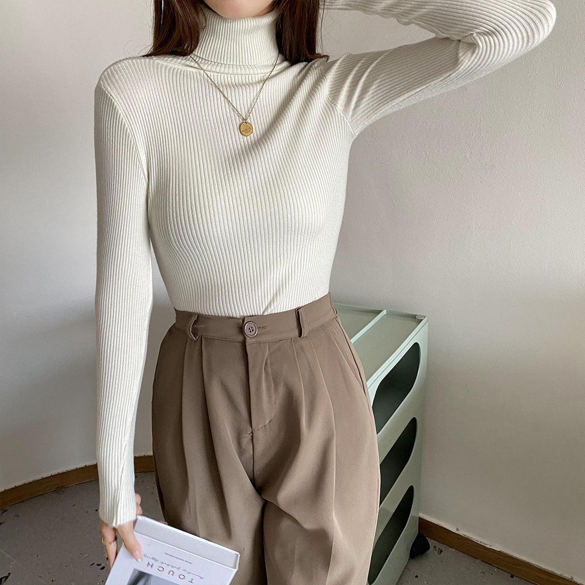 Basic All-matching Thickened Sweater Turtleneck - Awesome Marketplace