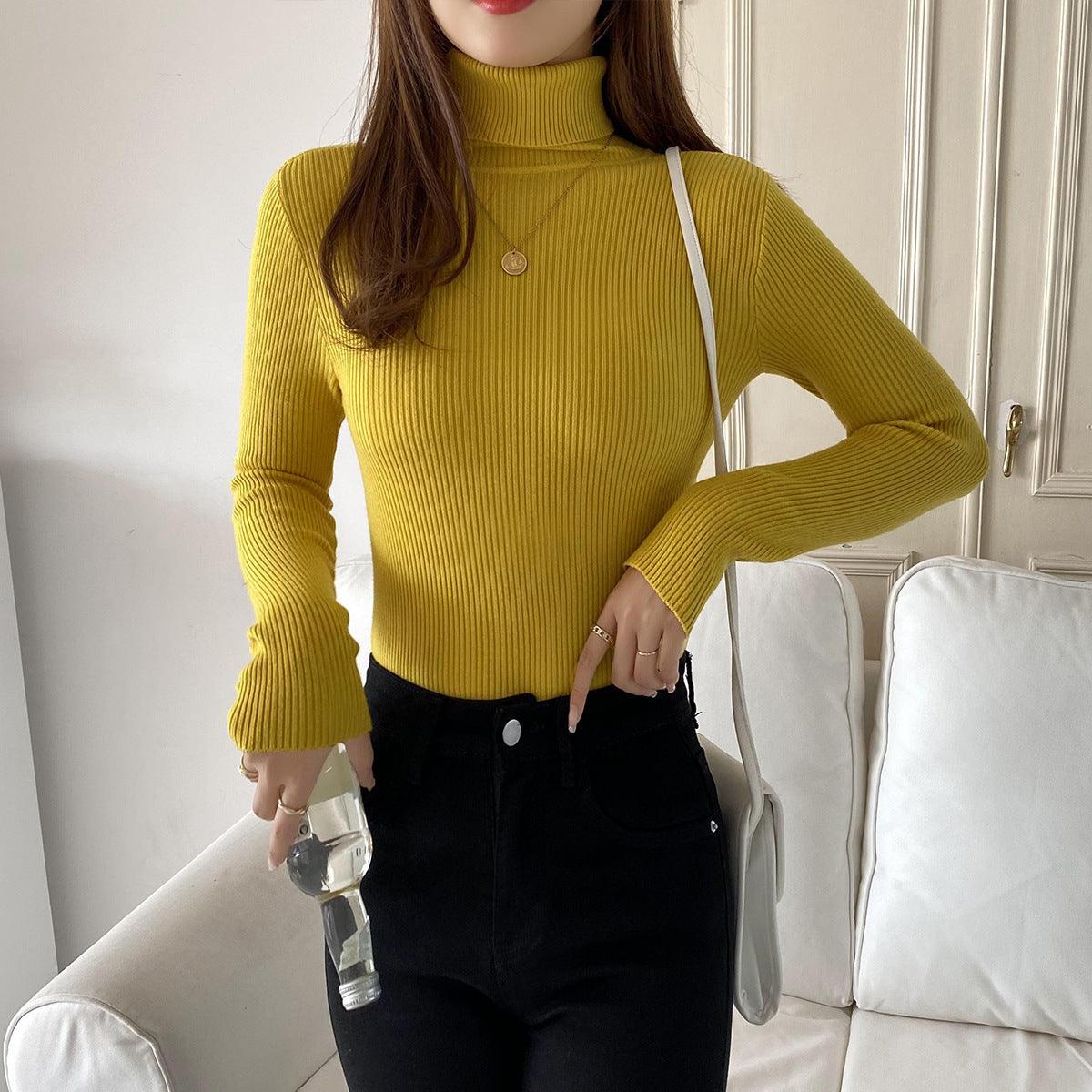 Basic All-matching Thickened Sweater Turtleneck - Awesome Marketplace