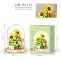 Building Blocks Bouquet: Rose & Sunflower Tiny Particle Toy Set for All Ages - Awesome Marketplace