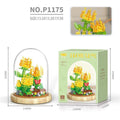 Building Blocks Bouquet: Rose & Sunflower Tiny Particle Toy Set for All Ages - Awesome Marketplace